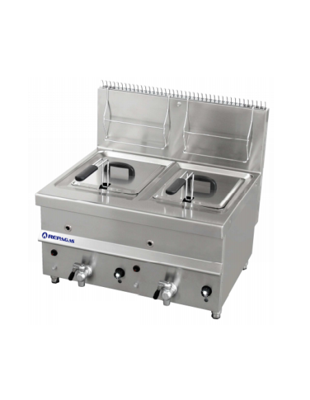 FREIDORA REPAGAS A GAS 12 + 12 L SOBREMESA FG-24/M