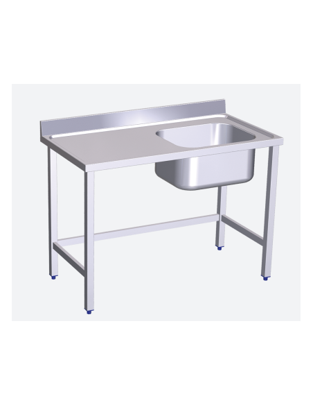 MESA CON CUBETA FONDO 70