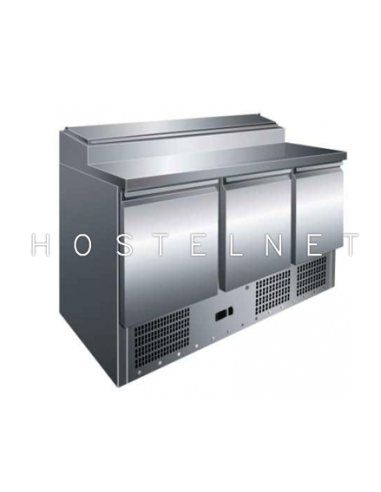 MESA FRIA PREPARACION ENSALADAS, 3 PUERTAS  PS300