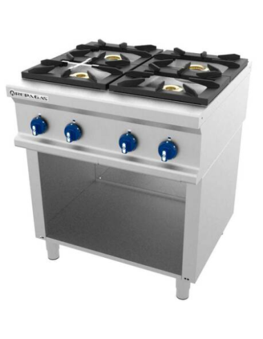 COCINA REPAGAS 4 FUEGOS + BASE (FONDO 750)