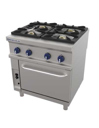 COCINA REPAGAS 4 FUEGOS + HORNO (FONDO 750)