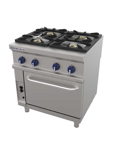 COCINA REPAGAS 4 FUEGOS + HORNO (FONDO 750)
