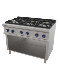 COCINA REPAGAS 6 FUEGOS + BASE (FONDO 750)