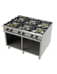COCINA JUNEX 6 FUEGOS + BASE
