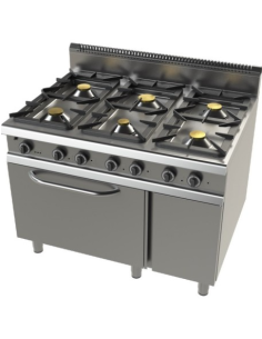 COCINA JUNEX 6 FUEGOS + HORNO