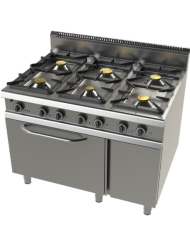 COCINA JUNEX 6 FUEGOS + HORNO