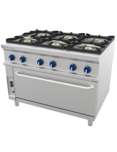 COCINA REPAGAS 6 FUEGOS + HORNO MAXI