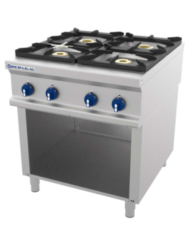 COCINA REPAGAS 4 FUEGOS + BASE
