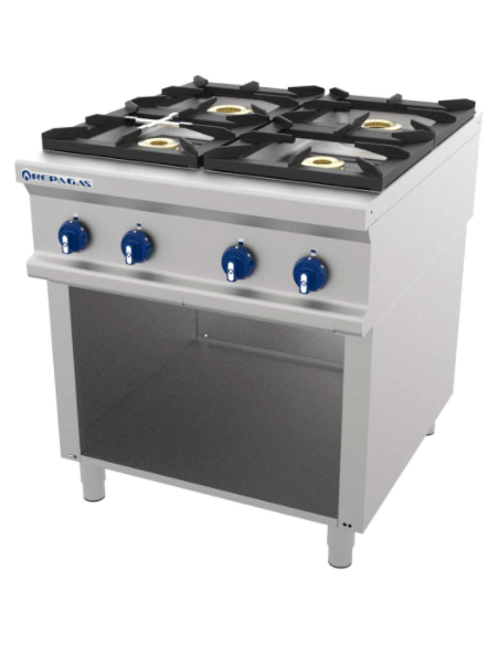 COCINA REPAGAS 4 FUEGOS + BASE