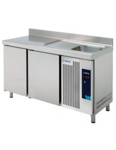 MESA FRIA CON FREGADERO 1,5 m MPSF150