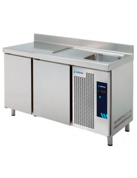 MESA FRIA CON FREGADERO 1,5 m MPSF150