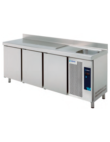MESA FRIA CON FREGADERO 2 m MPSF200