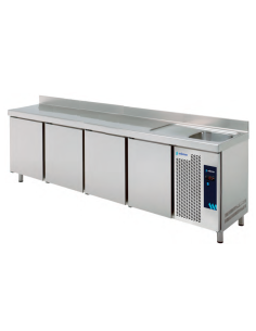 MESA FRIA CON FREGADERO2,5 m MPSF250