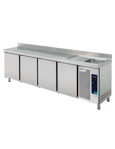MESA FRIA CON FREGADERO2,5 m MPSF250
