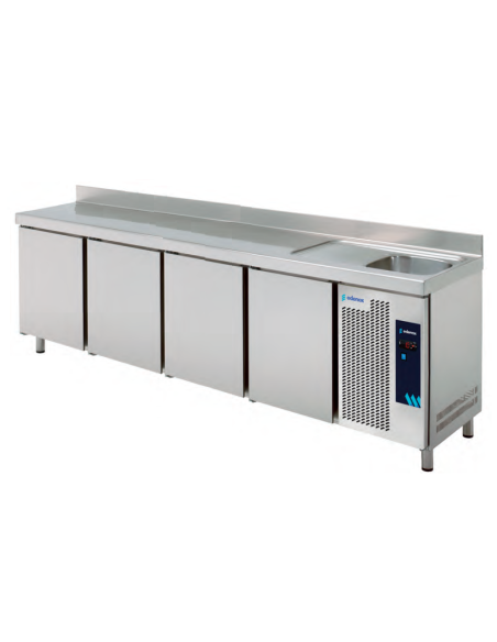 MESA FRIA CON FREGADERO2,5 m MPSF250