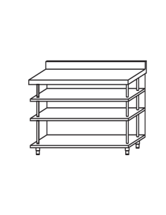MUEBLE ESTANTERIA 1 m - FONDO 300