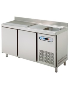 MESA REFRIGERADA EDENOX CON FREGADERO, MPSF-150