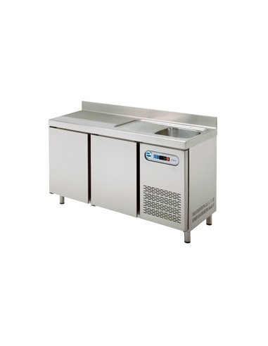 MESA REFRIGERADA EDENOX CON FREGADERO, MPSF-150