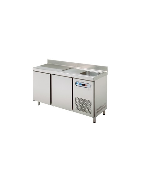 MESA REFRIGERADA EDENOX CON FREGADERO, MPSF-150